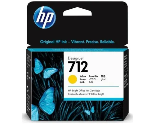 Картридж HP DJ No.712 DesignJet Т230/Т630 Yellow 29ml (3ED69A)