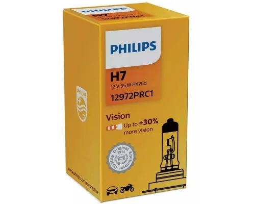 Автолампа Philips галогенова 55W (12972 PR C1)