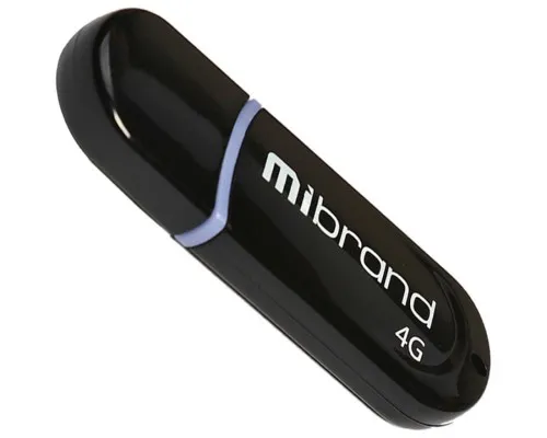 USB флеш накопитель Mibrand 4GB Panther Black USB 2.0 (MI2.0/PA4P2B)