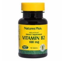 Вітамін Natures Plus Рибофлавін, B-2, Nature's Plus, 100 мг, 90 таблеток (NTP1630)
