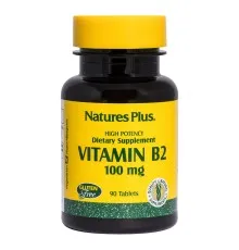 Витамин Natures Plus Рибофлавин, B-2, Nature's Plus, 100 мг, 90 Таблеток (NTP1630)