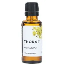 Вітамін Thorne Research Вітамін D3 і K2, Vitamin D / K2, 30 мл (THR-50001)
