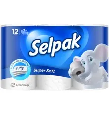 Туалетная бумага Selpak 3 слоя 12 рулонов (8690530204508)