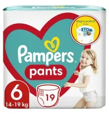 Підгузки Pampers трусики Pants Giant Розмір 6 (14-19 кг) 19 шт (8006540067802)