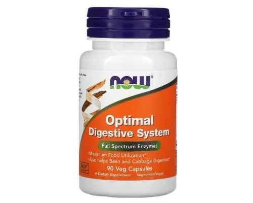 Вітамінно-мінеральний комплекс Now Foods Травні ферменти Optimal Digestive System, 90 Вегетаріанс (NOW-02958)