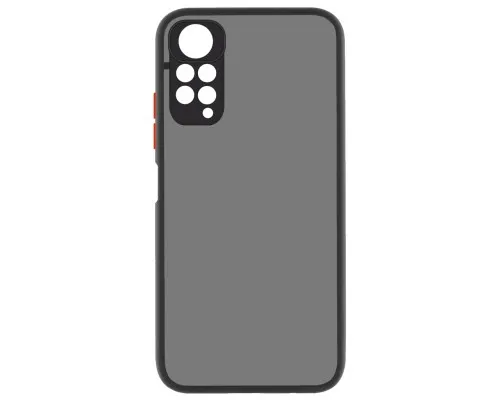 Чехол для мобильного телефона MakeFuture Xiaomi Redmi Note 11 Frame (Matte PC+TPU) Black (MCMF-XRN11BK)