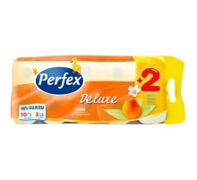 Туалетний папір Perfex Deluxe Персик 3 шари 10 рулонів (8600101745118)