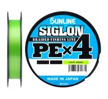 Шнур Sunline Siglon PE н4 150m 0.6/0.132mm 10lb/4.5kg Light Green (1658.09.04)