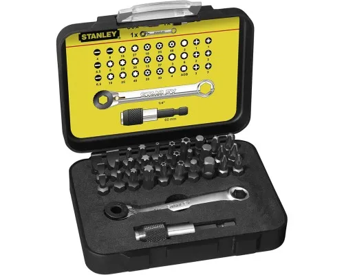 Набор бит Stanley Expert, Ph2, Ph3, Pz2, Pz3, T10, T25, T30, L=25 мм, 32 шт, кейс (1-13-905)