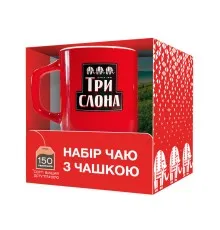Чай Три Слона "Пакетированный чай + чашка" 150х2 г (ts.01151)