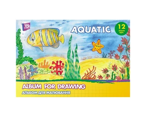 Альбом для малювання Cool For School на скобі Aquatic, 12 аркушів (CF60901-01)