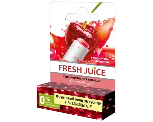 Гігієнічна помада Fresh Juice Вишня з олією ши 3.6 г (8588006038927)