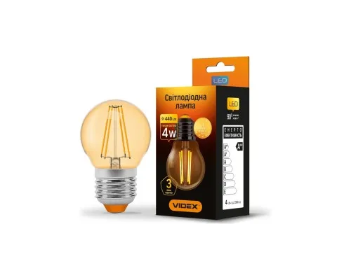 Лампочка Videx LED Filament G45FA 4W E27 2200K бронза (VL-G45FA-04272)