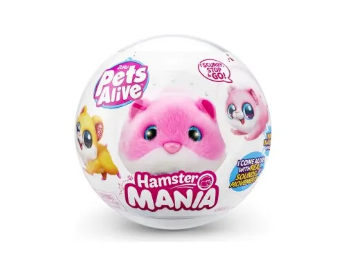 Интерактивная игрушка Pets & Robo Alive S1 - Забавный хомячок (розовый) (9543-2)