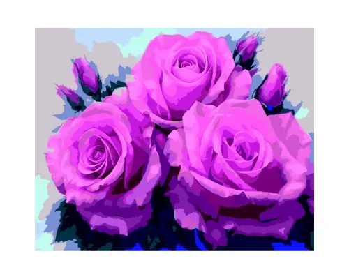 Картина по номерам ZiBi Рожеві троянди 40*50 см ART Line (ZB.64146)