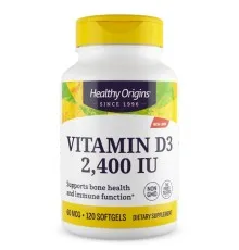 Витамин Healthy Origins Витамин D3 2400IU, 120 желатиновых капсул (HO15305)