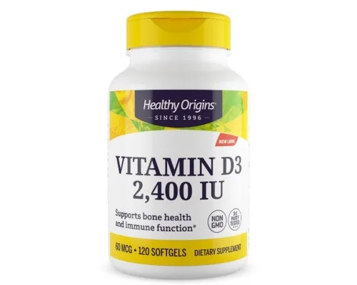 Вітамін Healthy Origins Вітамін D3 2400IU, 120 желатинових капсул (HO15305)