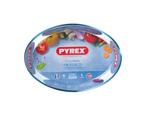 Форма для випікання Pyrex Essentials овальна 30 х 21 х 6 см 2 л (345B000/7644)