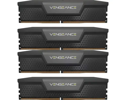 Модуль пам'яті для комп'ютера DDR5 96GB (4x24GB) 5600 MHz Vengeance Black Corsair (CMK96GX5M4B5600C40)