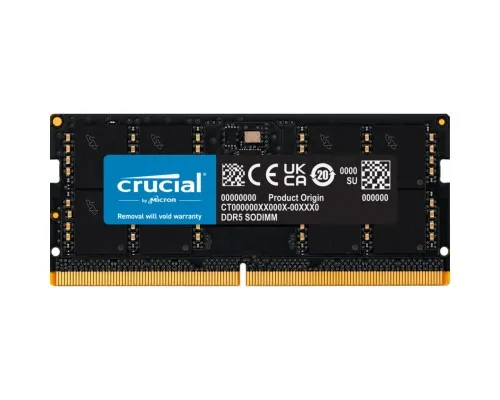 Модуль пам'яті для ноутбука SoDIMM DDR5 24GB 5600 MHz Micron (CT24G56C46S5)