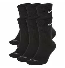 Шкарпетки Nike U NK ED PLS CSH CRW 6PR-132 SX6897-010 38-42 6 пар Чорні (888408258731)