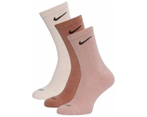 Шкарпетки Nike U NK EVERYDAY PLUS CUSH CREW SX6888-914 42-46 3 пари Бежевий/Коричневий (195244785964)