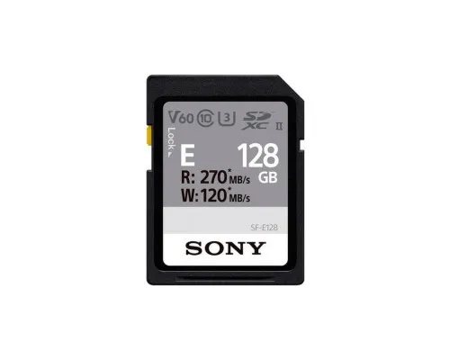 Карта пам'яті Sony 128GB SDXC class 10 UHS-II U3 V60 (SFE128A.ET4)