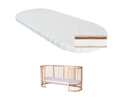 Матрас для детской кроватки Ingvart на диванчик Smart Bed Round кокос+поролон, 72х168 см (7226262)