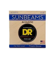 Струни для гітари DR Strings SUNBEAM Acoustic Phosphor Bronze - Extra Light (10-48) (RCA-10)