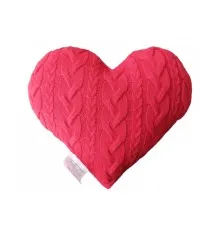 Подушка Прованс в'язана декоративна Серце 33х33 см (028324)