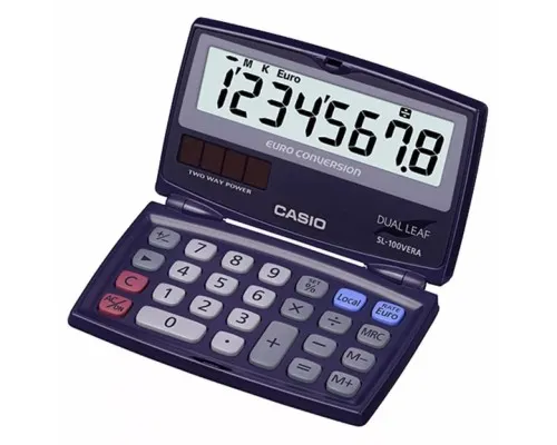 Калькулятор Casio SL-100VERA-WA-E, чорний (CALC-CAS-SL-100VERA)