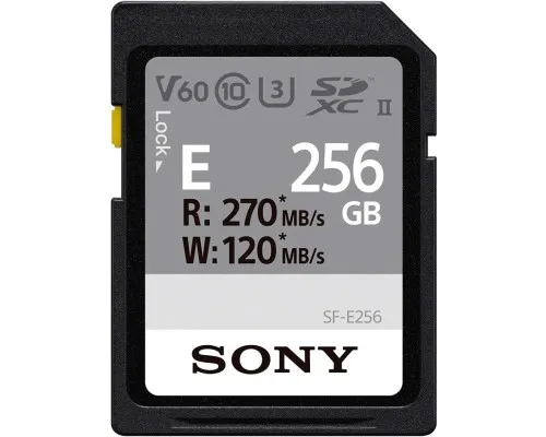 Карта памяти Sony 256GB SDXC class 10 UHS-II U3 V60 (SFE256.ET4)