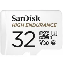 Карта пам'яті SanDisk 32GB microSDHC class 10 UHS-I U3 V30 High Endurance (SDSQQNR-032G-GN6IA)