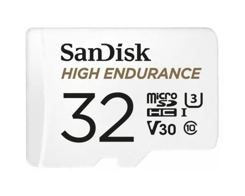 Карта памяті SanDisk 32GB microSDHC class 10 UHS-I U3 V30 High Endurance (SDSQQNR-032G-GN6IA)