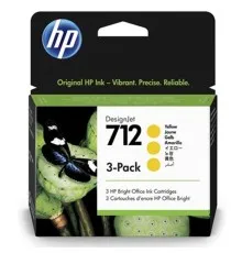 Картридж HP DJ No.712 DesignJet Т230/Т630 3-Pack 29-ml Yellow (3ED79A)