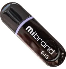 USB флеш накопичувач Mibrand 64GB Panther Black USB 2.0 (MI2.0/PA64P2B)