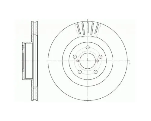 Гальмівний диск REMSA 6816.10