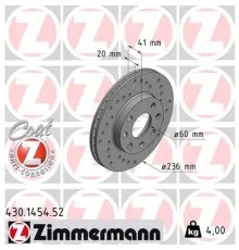 Гальмівний диск ZIMMERMANN 430.1454.52