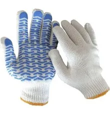 Захисні рукавички Werk ХБ натур., синя "хвиля" (47767)