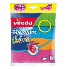Салфетки для уборки Vileda Microfibre Color 4 шт. (4023103192577)