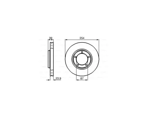 Гальмівний диск Bosch 0 986 478 714