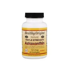Антиоксидант Healthy Origins Астаксантин, Astaxanthin (Complex) AstaPure®, 12 мг 60 капсу (HO84925)