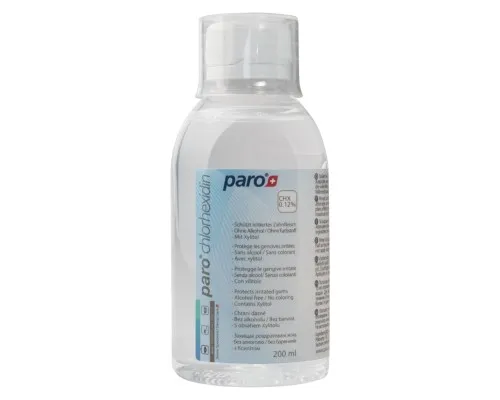 Ополіскувач для порожнини рота Paro Swiss з хлоргексидином 0.12% 200 мл (7610458026946)