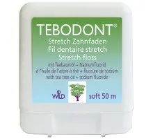 Зубна нитка Dr. Wild Tebodont-F з маcлом чайного дерева і фторидом 50 м (7611841350006)