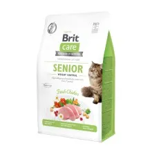 Сухой корм для кошек Brit Care Cat GF Senior Weight Control 400 г (8595602540952)