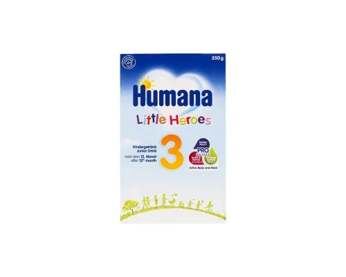 Дитяча суміш Humana Little Heroes 3 молочна з пребіотиками-галактоолігосахаридам (4031244705167)