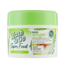 Маска для волос Wash&Go Super Food с авокадо и алоэ вера 300 мл (8008970053097)