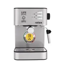 Рожковая кофеварка эспрессо Rotex RCM750-S