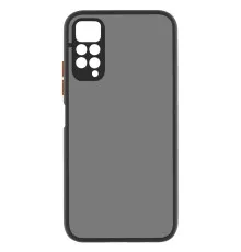 Чохол до мобільного телефона MakeFuture Xiaomi Redmi Note 11 Pro Frame (Matte PC+TPU) Black (MCMF-XRN11PBK)