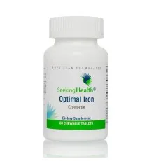 Мінерали Seeking Health Залізо, 10 мг, Optimal Iron Chewable, 60 жувальних таблеток (SKH52053)